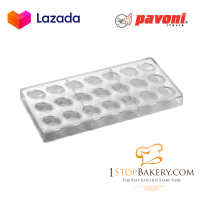 Pavoni PC10 Praline Moulds dim.32x23mm. H 19mm. 21 pcs/10gr