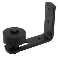 Small Black Bottom Guide Stay Roller Adjustable for Barn Door Hardware