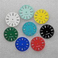 ？》：“： NH35 Dial 28.5Mm C3 Strong Green Luminous Modified Watch S Diving Watch Dial For NH35 NH36 4R35 4R36 Movement
