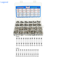 ?【Lowest price】Legend 360pcs Fast blow Glass Tube FUSE Assortment KIT 6x30mm 0.5A-20A 5 × 20mm 0.25A-20A ฟิวส์รถยนต์พร้อมกล่อง