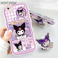 เคส Hontinga สำหรับ Iphone 6 6S 7 8 Plus SE 2020 SE 2022 SE3 SE 3เคสใสเคสใสลายการ์ตูน Kuromi ซิลิโคนนิ่มเคสยางกันกระแทกเต็มตัวเคสโทรศัพท์นิ่มสำหรับเด็กผู้หญิง