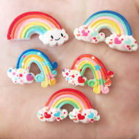 New DIY 10Pcs Resin Variety Rainbow Flatback Stone Child Manual Works DIY Scrapbook R31A