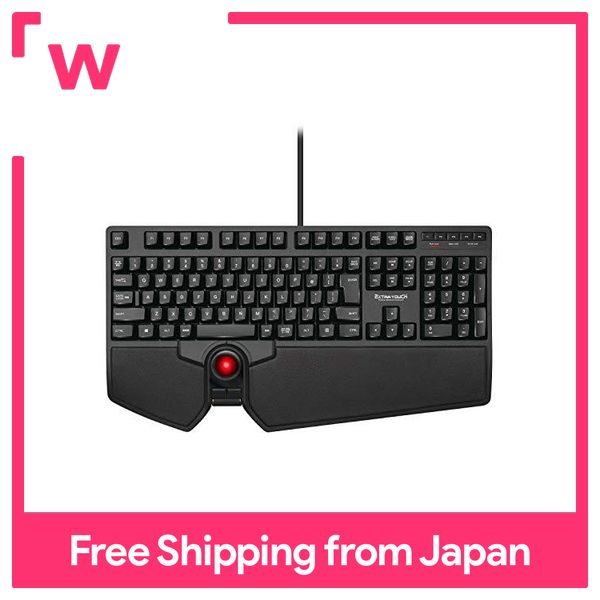 Length 1.5m Wired Computer Keyboard High Performance DS-8900 PS 2 Interface Prevent Water Splashing Laser Engraving Character One-Piece Wired Trackball Keyboard