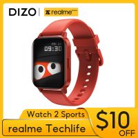 ✔ realme Techlife DIZO Watch 2 Sports Smart Watch 1.69 inch Touch Screen Waterproof Bluetooth Smartwatch Men Women Red