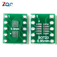 20ชิ้น Sot23 Sop10 Msop10 Umax Sop23กับ Dip10 Pinboard Smd ไปยัง Dip อะแดปเตอร์จาน0.5มม./0.95มม. ถึง2.54มม. ตัวแปลงบอร์ด Pcb จุ่มขา