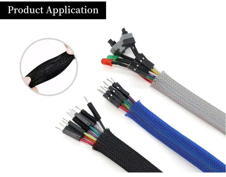 10 meters PET Braided Sleeve Expandable Cable Wire Wrap