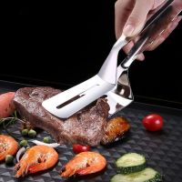 Stainless Steel Steak Spatula  Grilled Meat Clip  Grilled Fish Clip  Food Clip  Kitchen Bread Pancake  Korean Barbecue Clip Cooking Utensils