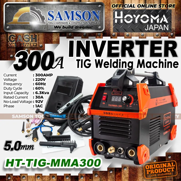HOYOMA Japan 300A 5.0mm Inverter TIG Welding Machine HTTIG/MMA300