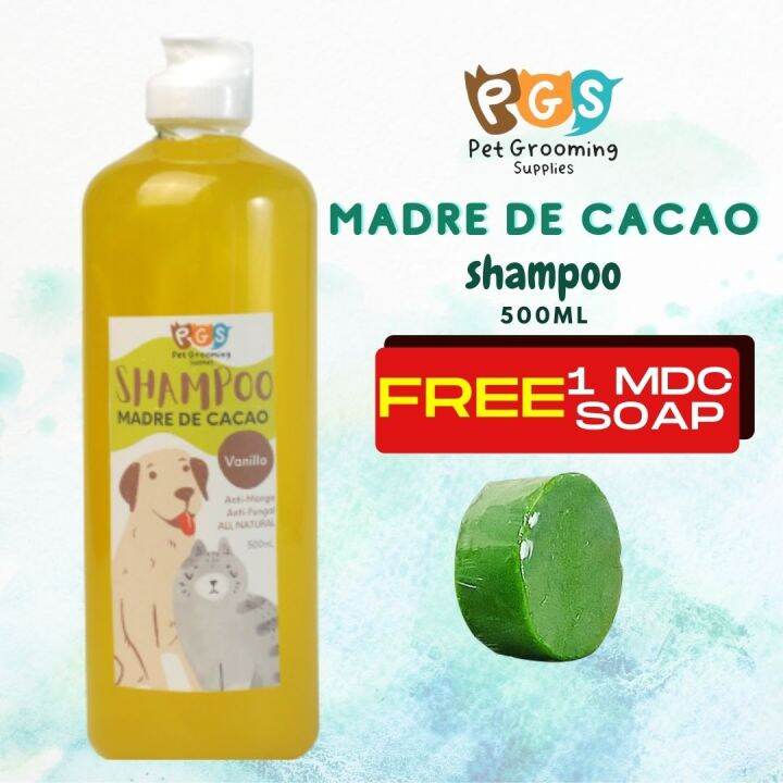 COD Madre De Cacao Shampoo For Dogs Vanilla Scent 500ml with Free MDC