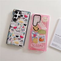 【On Clearance】CASETIFY【hello Summer】เคสโทรศัพท์มือถือ TPU นิ่ม แบบใส กันกระแทก ลายหน้ายิ้ม สร้างสรรค์ สําหรับ Samsung Galaxy S22 Plus S22 Ultra S21 Plus S21 Ultra S20 Ultra S20+