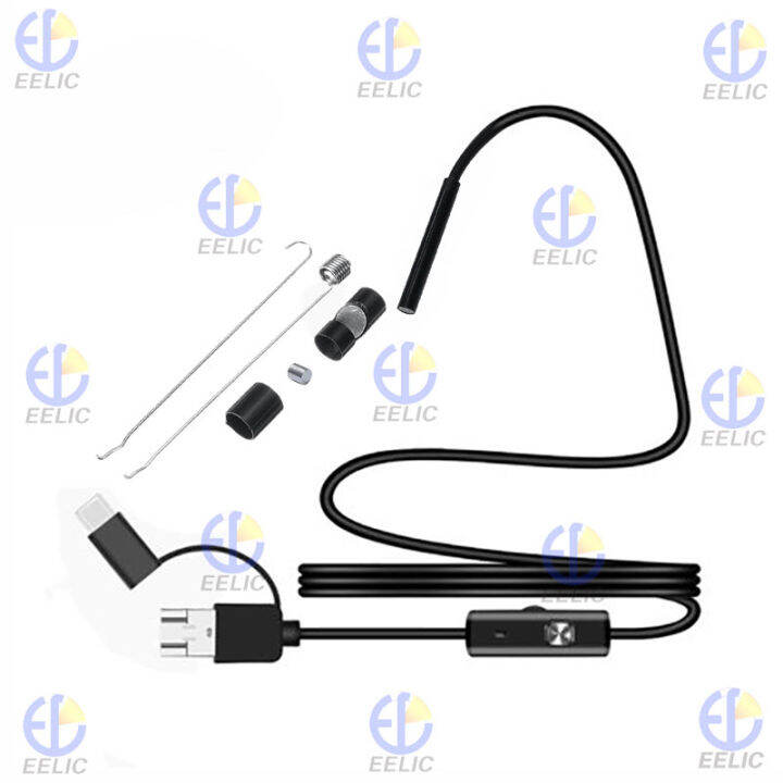 EELIC KALY102 Kabel 3In1 typec & micro usb & pc endoscope 5.5 mm 6