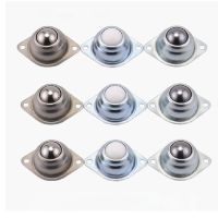 4pcs Metal Steel Swivel Ball Caster Wheel Car Robot Universal Eye Round Wheel For Machinery Trolleys Furniture Hardware