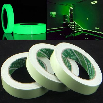 [24 Home Accessories] 3M /Roll Luminous Tape สติ๊กเกอร์ติดผนัง Self Adhesive PET 10/12/30มม. เทปคำเตือนใน Dark เรืองแสงฉุกเฉินสติกเกอร์วอลล์เปเปอร์