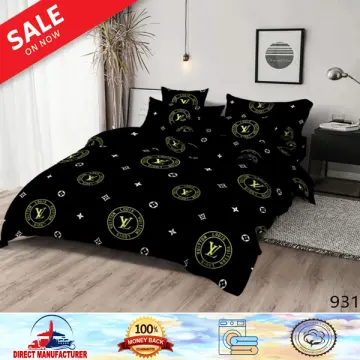 NEW 4in1 Premium 100% US Cottton Bedsheet Set YAYAMANIN Design LV Inspired  2pcs Pillow Case 1pc Fitted Sheet 1pc Garterized Bedsheet Queen and King  Size SALE / LOWEST PRICE / FREE SHIPPING