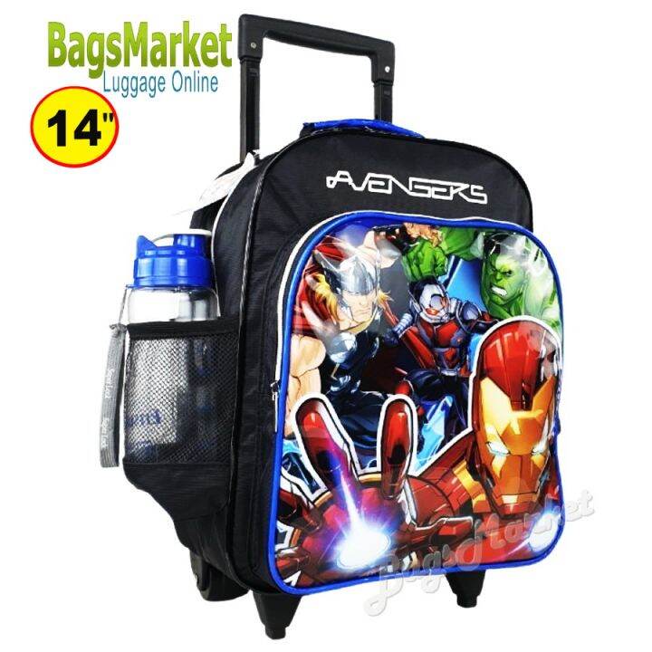 8586-shop-kids-luggage-15-กระเป๋าเป้มีล้อลากสำหรับเด็ก-กระเป๋านักเรียน-สไตล์เจ้าหญิงเอลซ่า-frozen-spiderman-สินค้าลิขสิทธิ์แท้