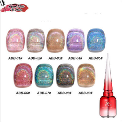 AS สีลูกแก้วโฮโลแกรม ABB Set มี 9 เฉดสี ให้เลือก ยาทาเล็บเจล พร้อมส่ง!