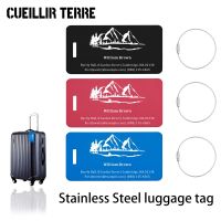 【DT】 hot  Reusable Travel Tags Personalized Luggage Tags Laser Engraving Fashion Metal Travel Luggage Tags Baggage Name Suitcase Address