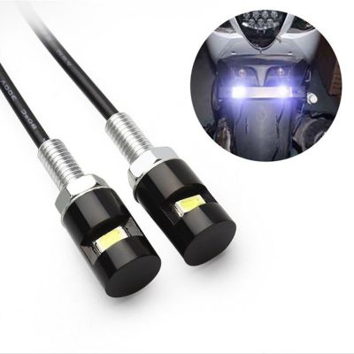 【CW】2PCS Motorcycle Eagle Eye Led 5630 1SMD 12V White for License Plate Lights