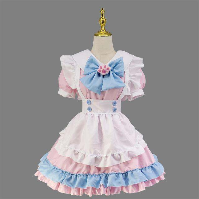 lolita-dress-cute-pink-ruffle-maid-outfit-kawaii-bow-knot-dress-japanese-girl-jk-cosplay-costumes-lolita-daily-uniform-party