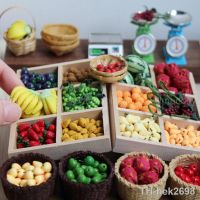 hot！【DT】▲  1:12 Dollhouse Miniature Fruit Watermalon Strawberry Pretend Food for Barbies OB11 Accessories