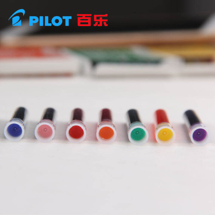 pilot-art-pen-parallel-pen-12-color-ink-sac-ink-cartridges-icp3-irfp-6s-black-blue-red-brwon-yellow-green-612-pieces