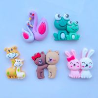 【Approving】10Pcs ใหม่น่ารัก ResinCartoonFlat BackScrapbook Kawaii DIY Embellishments อุปกรณ์เสริม B08