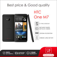 HTC One M7ปลดล็อกศัพท์มือถือ4.7นิ้วศัพท์มือถือ Quad-Core 4MP กล้องจัดส่งฟรีเปิดสายรองรับหลายภาษา