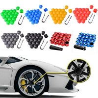 20Pcs 17/19/21mm Car Auto Hub Screw Cover Bolt Rims Exterior Decoration Special Car Wheel Nut Caps Socket Protection Dust Proof Nails  Screws Fastener