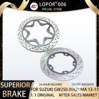 LOPOR โรเตอร์จานเบรคด้านหน้าและด้านหลังรถจักรยานยนต์240/290มม. สำหรับ Suzuki Inazuma GW250 2013-2017 GW 250Cc