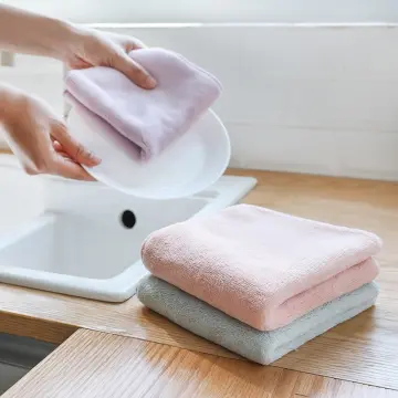 luluhut 8pcs/lot Home microfiber towels for kitchen Absorbent thicker cloth  for cleaning Micro fiber wipe