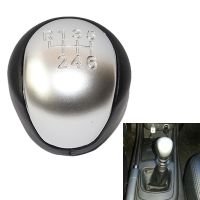 6 Speed Manual Chrome Leather Car Gear Stick Shift Knob Gearbox Shift Knob Boot For Ssangyong Actyon Korando