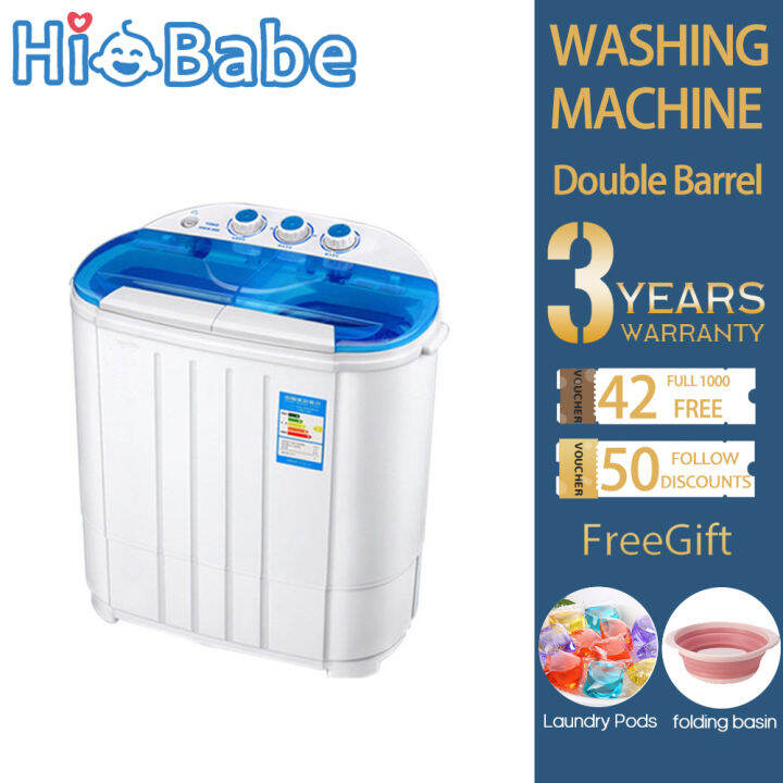 Washing Machine Double barrel Baby Use Small Washing Machine No Hand