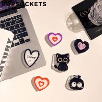 Popsockets สติกเกอร์ที่วางโทรศัพท์แมวการ์ตูนน่ารักเฉพาะมือถือแบบพับเก็บได้ถุงลมนิรภัยที่วางโทรศัพท์ที่ยึดที่เอาไว้ช่วยถือโทรศัพท์ขั้นสูงแบบถอดออกได้