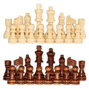 32Pcs Lot Wooden International Chess Pieces With No Board