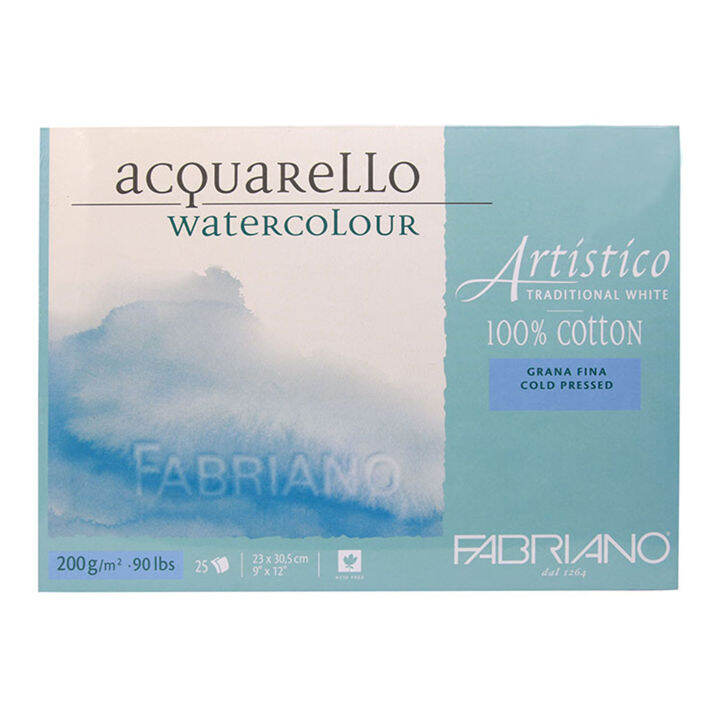 Fabriano Artistico Cold Pressed 100% Cotton Traditional White 200gsm ...