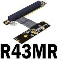 32G/Bps Pci-e 16x ต่อ M2 M.2สำหรับ Nvme Key-M 2230 2242 2260 2280สาย Gen3.0ไรเซอร์การ์ด Pcie X16 Extender พร้อมสายไฟ Sata