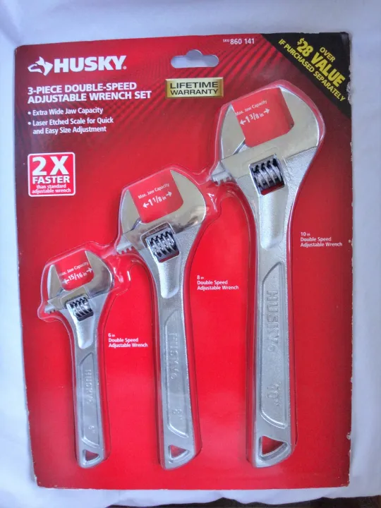 Husky 3PC Double Speed Adjustable Wrench Set 48050 NewUSA Lazada PH