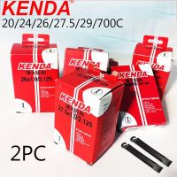 KENDA ยางในจักรยาน2ชิ้น20/26/27.5/29/700C ชิ้นส่วนจักรยาน Presta ยางใน MTB จักรยานเสือหมอบท่อยางรถจักรยานด้านใน