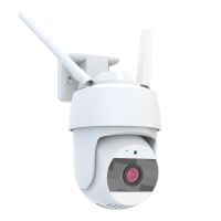 กล้องวงจรปิดกลางแจ้งกระทะเอียง1080P 2mp Wifi กล้องวงจรปิดตรวจการณ์ภายในบ้าน Cctv การมองเห็นได้ในเวลากลางคืนสี2ทางการตรวจจับการเคลื่อนไหวเสียง