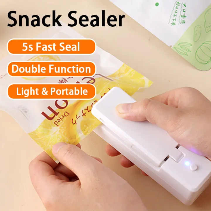 [24H Fast Shipping] USB Portable Sealer Snack Sealing Machine Food
