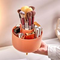 Helpful Cosmetic Makeup Brush Organizer Holder Storage Box Plastic Storing