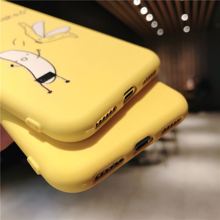 yellow-peach-flavor-lovebay-การ์ตูนตลกกล้วยกรณีโทรศัพท์สำหรับ-iphone-13-12-11-14pro-max-x-xr-xs-7-8-6พลัส5-5วินาที-se-2020มินิ-soft-tpu-ปก