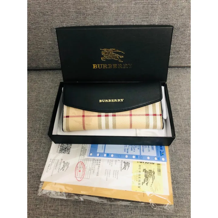 flash sales KOKO New Design Burberry With Box and Receipt Long Wallet  (KB918) | Lazada PH