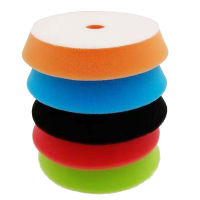 5Pcs 6 Inch Car Polished T Shape Cylindrical Sponge Wheel Beveled Sponge Grinding Waxing Polishing Disc