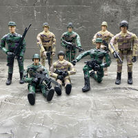 8ชิ้น/เซ็ตOriginal MiniชุดทหารFigurines Forcesรูปสู้รบเหล่าทัพทหารSwatตำรวจทหารACUตุ๊กตาขยับแขนขาได้ของเล่นหรือของขวัญ