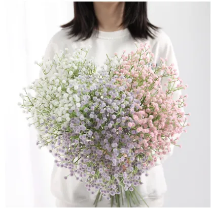 Artificial Baby Breath Flowers Bulk Real Touch Gypsophila Bouquets
