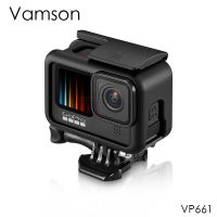 Vamson อุปกรณ์เสริมกล้องสำหรับ Gopro Hero 10,ตัวครอบกรอบขอบป้องกันมาตรฐานสีดำโครงเปลือกนอกเคสขายึดกล้องโกโปรฮีโร่9