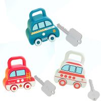 Kids Lock and Keys Toys Car Game Montessori Educational Toys Number Matching Lock Pick Toys For Children 2 3 Years Teaching Tool