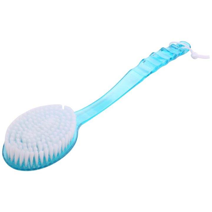 Long Handled Plastic Body Bath Shower Back Brush Scrubber Skin Cleaning