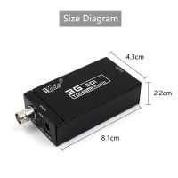 SDI Converter Mini 3G SDI HDMI Adapter - Full HD 1080P SDI to HDTV Audio Converter - Supports HD-SDI and 3G-SDI